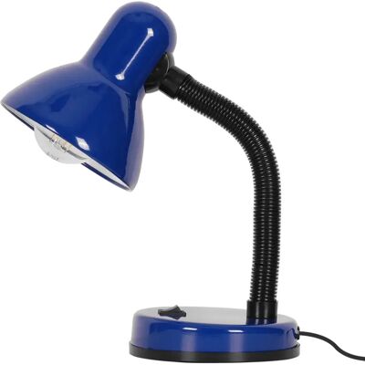 Lampe de bureau métal CARIBA K-MT-203 Kaja bleu/noir E27 - Publicité Lampe de bureau métal CARIBA K-MT-203 Kaja bleu/noir E27 - Publicité