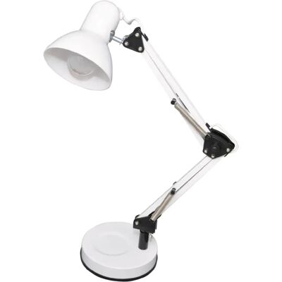 Lampe de bureau blanche réglable E27 Kaja COSMO K-MT - Publicité Lampe de bureau blanche réglable E27 Kaja COSMO K-MT - Publicité