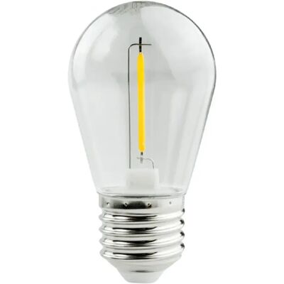 Ampoule LED filament S14 globe E27 1W 2700K Ecolight - Publicité Ampoule LED filament S14 globe E27 1W 2700K Ecolight - Publicité