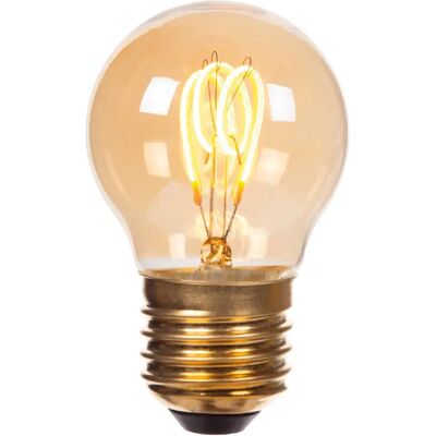 Ampoule LED filament globe ambrée E27 3W 190 lm 2200K dimmable Lucide - Publicité Ampoule LED filament globe ambrée E27 3W 190 lm 2200K dimmable Lucide - Publicité