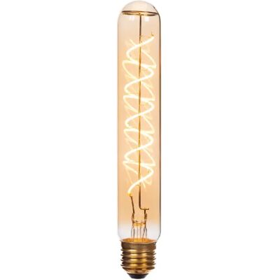 Ampoule LED filament Lucide E27 4,9W tube ambrée 2200K 440 lm dimmable - Publicité Ampoule LED filament Lucide E27 4,9W tube ambrée 2200K 440 lm dimmable - Publicité