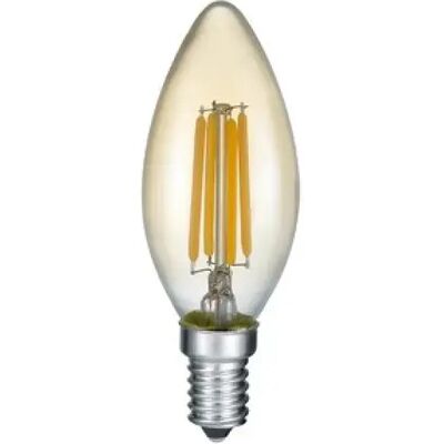 Ampoule LED bougie ambrée E14 4W 2700K 400 lm Trio - Publicité Ampoule LED bougie ambrée E14 4W 2700K 400 lm Trio - Publicité
