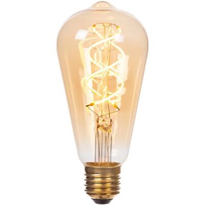 Ampoule LED filament ovale ambrée E27 4,9W 450 lm 2200K dimmable Lucide - Publicité Ampoule LED filament ovale ambrée E27 4,9W 450 lm 2200K dimmable Lucide - Publicité