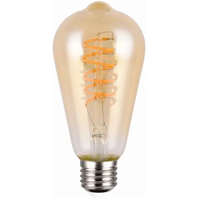 Ampoule LED décorative ambrée ovale E27 7W 500 lm lumi?re chaude 1800K Trio - Publicité Ampoule LED décorative ambrée ovale E27 7W 500 lm lumi?re chaude 1800K Trio - Publicité