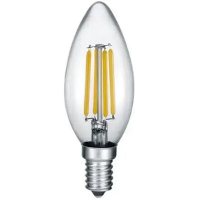 Trio Ampoule LED bougie transparente E14 4W 470 lm blanc chaud 2700K dimmable - Publicité Trio Ampoule LED bougie transparente E14 4W 470 lm blanc chaud 2700K dimmable - Publicité