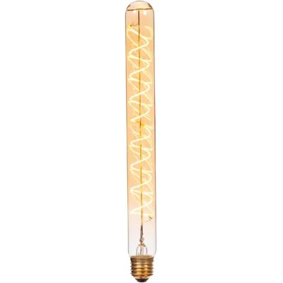 Lucide Ampoule LED filament tube ambrée E27 4,9W 2200K dimmable 450 lm - Publicité Lucide Ampoule LED filament tube ambrée E27 4,9W 2200K dimmable 450 lm - Publicité