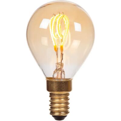 Lucide Ampoule LED filament ambrée sphérique E14 3W 200 lm 2200K dimmable - Publicité Lucide Ampoule LED filament ambrée sphérique E14 3W 200 lm 2200K dimmable - Publicité
