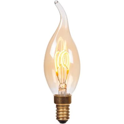 Ampoule LED filament flamme ambrée E14 3W 190 lm 2200K dimmable Lucide - Publicité Ampoule LED filament flamme ambrée E14 3W 190 lm 2200K dimmable Lucide - Publicité