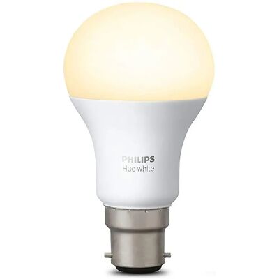 Philips Ampoule LED connectée B22 Hue White - Publicité Philips Ampoule LED connectée B22 Hue White - Publicité
