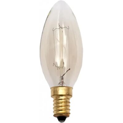 FABRILAMP Ampoule Vintage Incandescente 40W E14 - Style Candle - Publicité FABRILAMP Ampoule Vintage Incandescente 40W E14 - Style Candle - Publicité