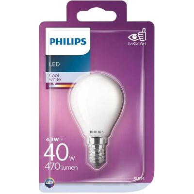 Philips LED E14 4.3W - Publicité Philips LED E14 4.3W - Publicité