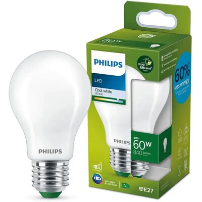 Philips Ampoule LED E27 4W 4000K - Publicité Philips Ampoule LED E27 4W 4000K - Publicité