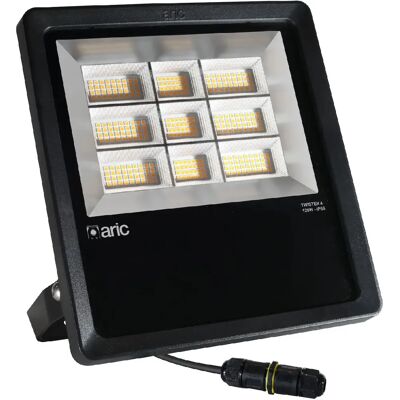 Aric Projecteur de chantier Twister 4 - 120 W - 3 000 K - noir - Publicité Aric Projecteur de chantier Twister 4 - 120 W - 3 000 K - noir - Publicité