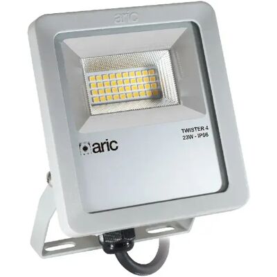 Aric Projecteur de chantier LED Twister 4 - 23 W - 3 000 K - Gris - Publicité Aric Projecteur de chantier LED Twister 4 - 23 W - 3 000 K - Gris - Publicité
