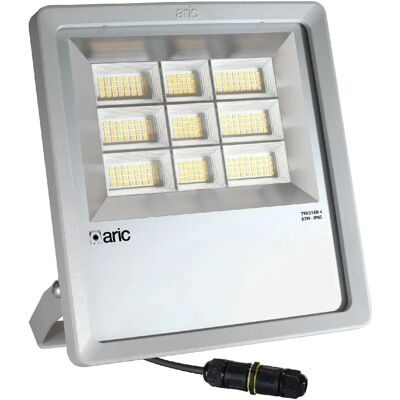 Aric Projecteur de chantier Twister 4 - 83 W - 3000 K - Gris - Publicité Aric Projecteur de chantier Twister 4 - 83 W - 3000 K - Gris - Publicité