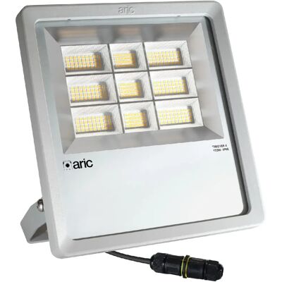 Aric Projecteur de chantier Twister 4 - 120 W - 3 000 K - Gris - Publicité Aric Projecteur de chantier Twister 4 - 120 W - 3 000 K - Gris - Publicité