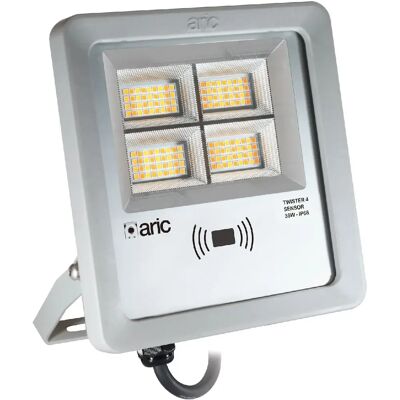 Aric Projecteur de chantier TWISTER 4 - 38 W - 3 températures de couleur - Gris - Publicité Aric Projecteur de chantier TWISTER 4 - 38 W - 3 températures de couleur - Gris - Publicité
