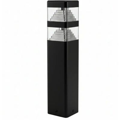Lumihome Borne extérieure Pyramide 40cm Noir - Publicité Lumihome Borne extérieure Pyramide 40cm Noir - Publicité