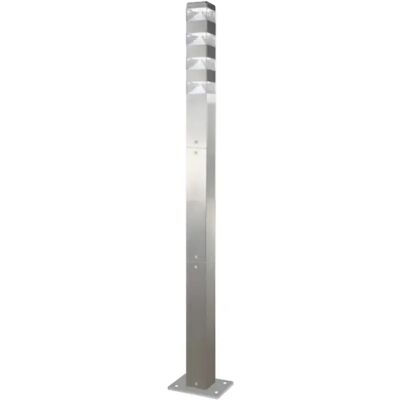 Lumihome Lampadaire extérieur Pyramide 2m Inox - Publicité Lumihome Lampadaire extérieur Pyramide 2m Inox - Publicité