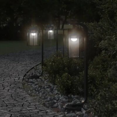 Helloshop26 Lampadaires d'extérieur 3 pcs 60 cm acier inoxydable noir 02_0042552 - Publicité Helloshop26 Lampadaires d'extérieur 3 pcs 60 cm acier inoxydable noir 02_0042552 - Publicité