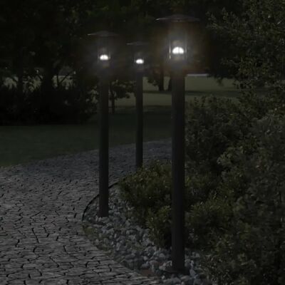 Lampe de sol extérieur noire vidaXL 100cm Acier inoxydable - Éclairage de jardin - Publicité Lampe de sol extérieur noire vidaXL 100cm Acier inoxydable - Éclairage de jardin - Publicité