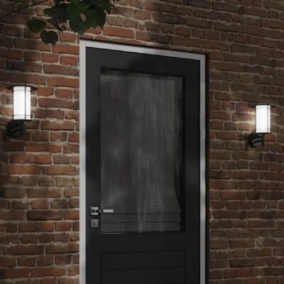 vidaXL Applique Extérieure en Inox Noir - Applique Murale - Publicité vidaXL Applique Extérieure en Inox Noir - Applique Murale - Publicité