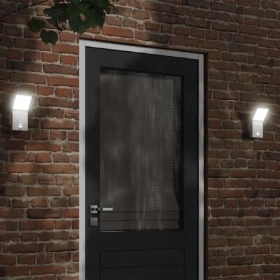 Lampe murale LED extérieure blanche avec détecteur - vidaXL - Publicité Lampe murale LED extérieure blanche avec détecteur - vidaXL - Publicité