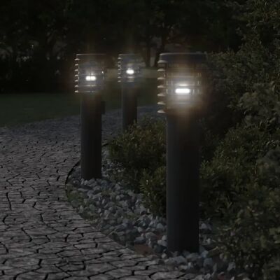vidaXL Ensemble de 3 lampes de sol en extérieur - Résistant aux intempéries, noir - Publicité vidaXL Ensemble de 3 lampes de sol en extérieur - Résistant aux intempéries, noir - Publicité