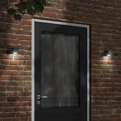 Ensemble 2 Luminaires muraux extérieurs VIDAXL aluminium noir - Applique murale - Publicité Ensemble 2 Luminaires muraux extérieurs VIDAXL aluminium noir - Applique murale - Publicité