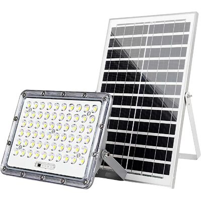 Avizar Projecteur LED 10W Extérieur 9000K avec Panneau Solaire 12W Gris - Publicité Avizar Projecteur LED 10W Extérieur 9000K avec Panneau Solaire 12W Gris - Publicité
