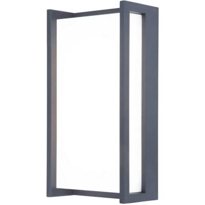 Lutec Qubo Applique Murale - IP54 LED 17,3W 1300lm - Gris Foncé - Publicité Lutec Qubo Applique Murale - IP54 LED 17,3W 1300lm - Gris Foncé - Publicité