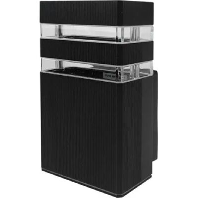 Applique extérieure GU10 IP54 alu noir Ecolight EC79027 - Publicité Applique extérieure GU10 IP54 alu noir Ecolight EC79027 - Publicité