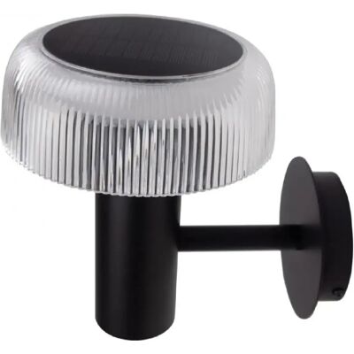 Ecolight Applique solaire noire 2en1 USB?C LED 2,5W capteur crépuscule - Publicité Ecolight Applique solaire noire 2en1 USB?C LED 2,5W capteur crépuscule - Publicité