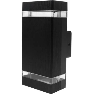 Applique extérieure 2xGU10 IP54 alu noir Ecolight OE-3C - Publicité Applique extérieure 2xGU10 IP54 alu noir Ecolight OE-3C - Publicité