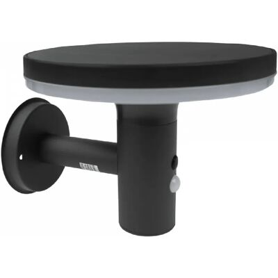 Ecolight Applique solaire ext. LED 10W ronde grise détecteurs - Publicité Ecolight Applique solaire ext. LED 10W ronde grise détecteurs - Publicité