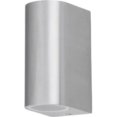 Applique extérieure Chile 2 lumières - Aluminium brossé IP44 - Publicité Applique extérieure Chile 2 lumières - Aluminium brossé IP44 - Publicité