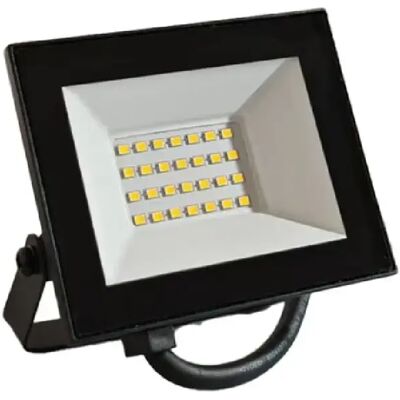 Projecteur LED 20W 4000K 1800lm noir IP65 Ecolight - Publicité Projecteur LED 20W 4000K 1800lm noir IP65 Ecolight - Publicité
