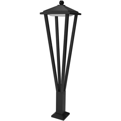 Borne jardin moderne 80cm LED 12W 3000K noir Italux - Publicité Borne jardin moderne 80cm LED 12W 3000K noir Italux - Publicité