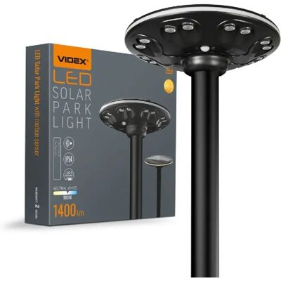 Lampadaire solaire LED 15W 1400 lm PIR télé IP54 Videx - Publicité Lampadaire solaire LED 15W 1400 lm PIR télé IP54 Videx - Publicité