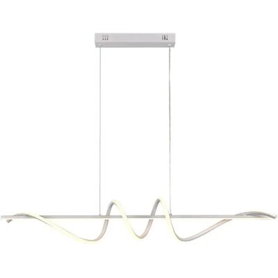 Suspension LED moderne blanche 40W 3400 lm, lumi?re réglable 3000/4000/6000 K, Italux - Publicité Suspension LED moderne blanche 40W 3400 lm, lumi?re réglable 3000/4000/6000 K, Italux - Publicité