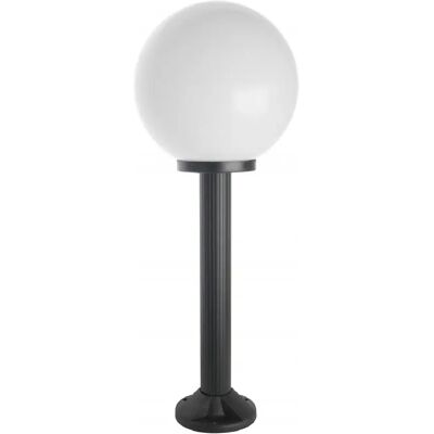 SUMA Lampadaire jardin 80cm globe 30cm E27 noir IP43 SU-MA - Publicité SUMA Lampadaire jardin 80cm globe 30cm E27 noir IP43 SU-MA - Publicité