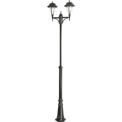 SUMA Lampadaire extérieur rétro 295cm 2xE27 noir IP43 SU-MA - Publicité SUMA Lampadaire extérieur rétro 295cm 2xE27 noir IP43 SU-MA - Publicité