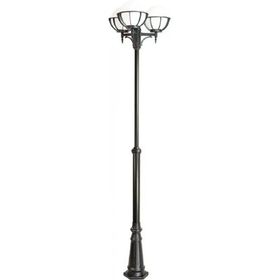 SUMA Lampadaire jardin 285 cm 3 globes 25 cm E27 noir IP43 - Publicité SUMA Lampadaire jardin 285 cm 3 globes 25 cm E27 noir IP43 - Publicité