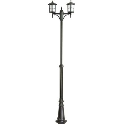 SUMA Lampadaire parc extérieur 280cm 2xE27 noir IP23 SU-MA - Publicité SUMA Lampadaire parc extérieur 280cm 2xE27 noir IP23 SU-MA - Publicité