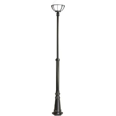 SUMA Lampadaire jardin 270cm globe 25cm E27 noir IP43 SU-MA - Publicité SUMA Lampadaire jardin 270cm globe 25cm E27 noir IP43 SU-MA - Publicité