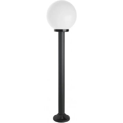 SUMA Lampadaire extérieur 125cm boule 25cm E27 noir IP43 - Publicité SUMA Lampadaire extérieur 125cm boule 25cm E27 noir IP43 - Publicité