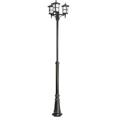 SUMA Lampadaire parc 280 cm 3xE27 noir IP23 SU-MA CORDOBA - Publicité SUMA Lampadaire parc 280 cm 3xE27 noir IP23 SU-MA CORDOBA - Publicité