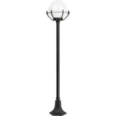 SUMA Lampadaire jardin 152cm globe 20cm E27 noir IP43 SU-MA - Publicité SUMA Lampadaire jardin 152cm globe 20cm E27 noir IP43 SU-MA - Publicité