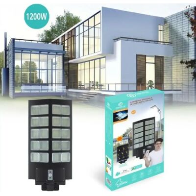 Trade Shop - Lampadaire LED 1200W Panneau Solaire Capteur - IP67 - Publicité Trade Shop - Lampadaire LED 1200W Panneau Solaire Capteur - IP67 - Publicité