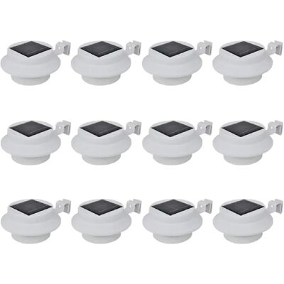 vidaXL 12 pièces Lampes solaires pour clôture - Éclairage solaire extérieur - Publicité vidaXL 12 pièces Lampes solaires pour clôture - Éclairage solaire extérieur - Publicité